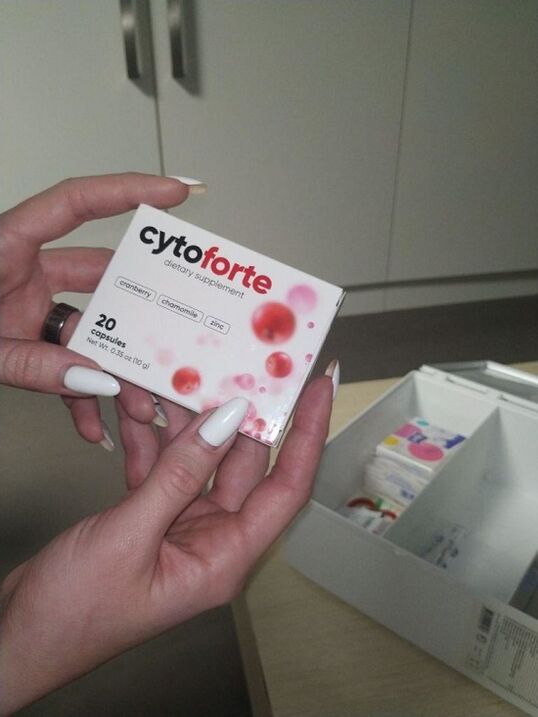 Moyens pour le traitement rapide de la cystite Cyto Forte - expérience personnelle avec l'application